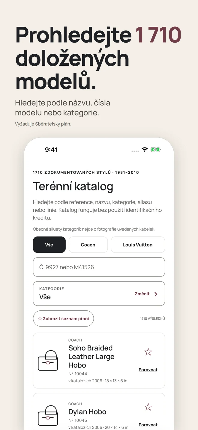 Prohledejte 1 710 doložených modelů. Hledejte podle názvu, čísla modelu nebo kategorie. Vyžaduje Sběratelský plán.