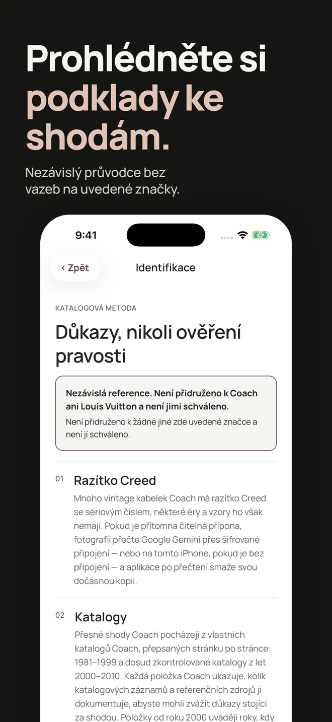 Prohlédněte si podklady ke shodám. Nezávislý průvodce bez vazeb na uvedené značky.