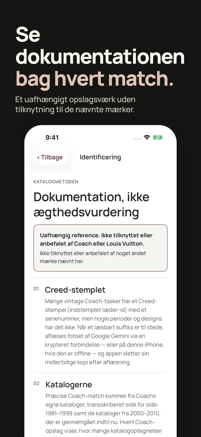 Se dokumentationen bag hvert match. Et uafhængigt opslagsværk uden tilknytning til de nævnte mærker.