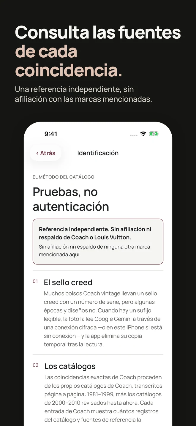 Consulta las fuentes de cada coincidencia. Una referencia independiente, sin afiliación con las marcas mencionadas.