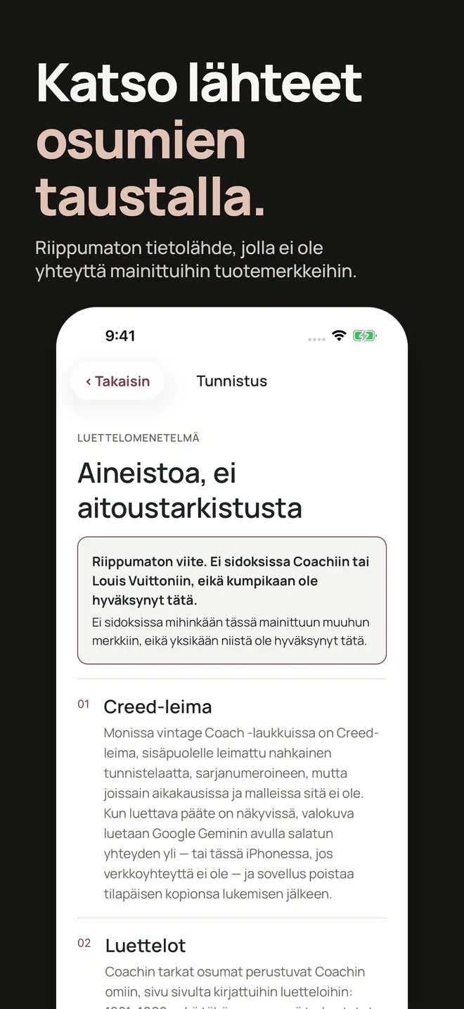 Katso lähteet osumien taustalla. Riippumaton tietolähde, jolla ei ole yhteyttä mainittuihin tuotemerkkeihin.