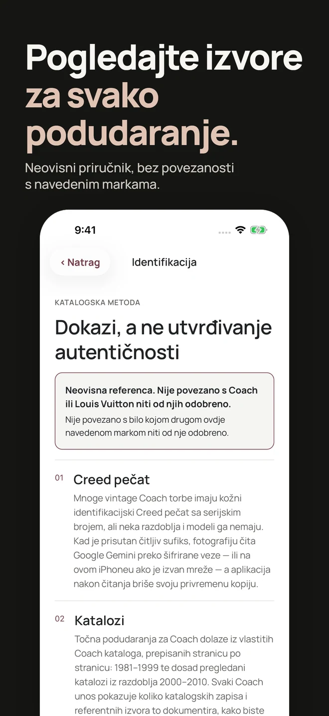 Pogledajte izvore za svako podudaranje. Neovisni priručnik, bez povezanosti s navedenim markama.