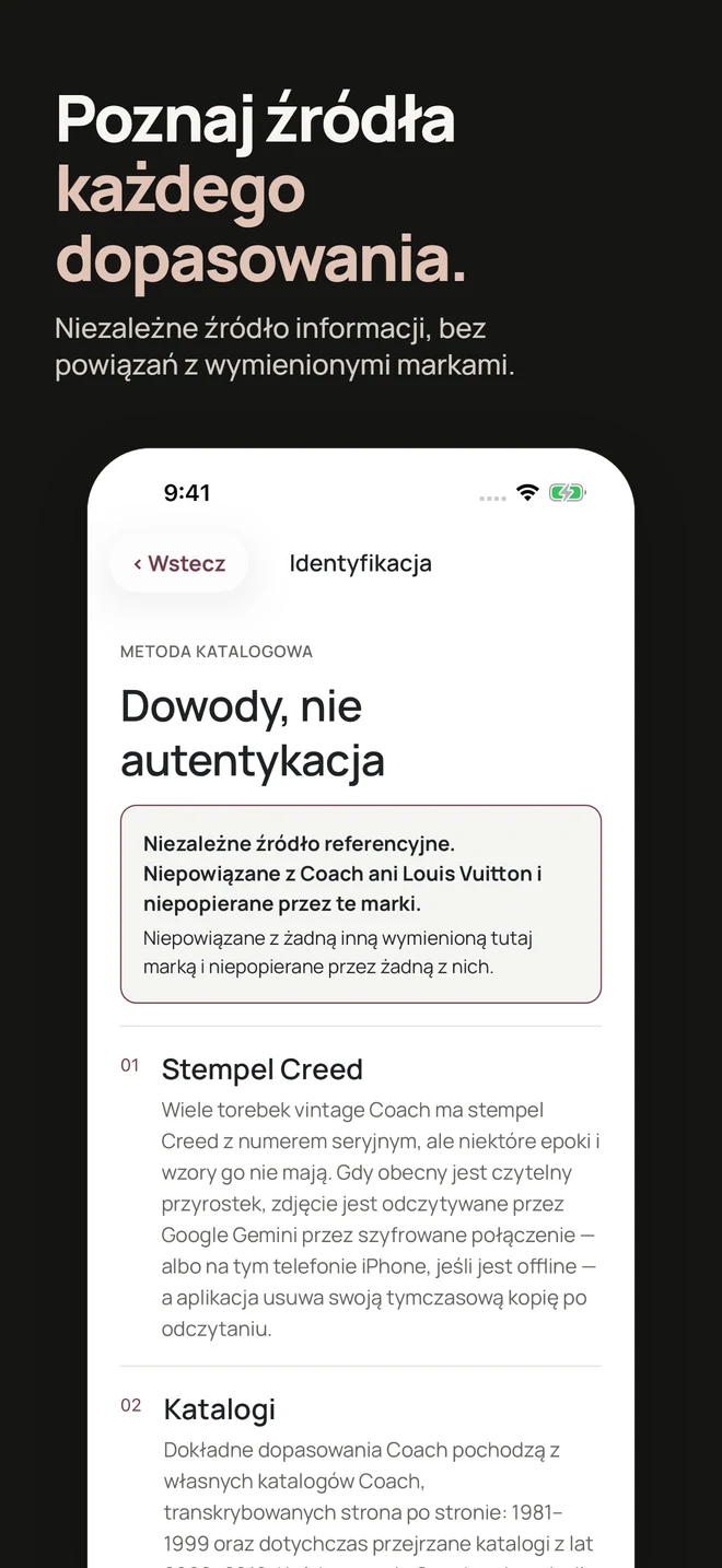 Poznaj źródła każdego dopasowania. Niezależne źródło informacji, bez powiązań z wymienionymi markami.