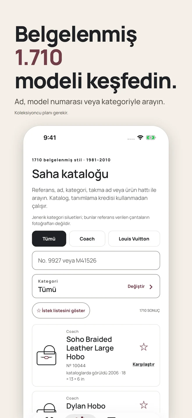 Belgelenmiş 1.710 modeli keşfedin. Ad, model numarası veya kategoriyle arayın. Koleksiyoncu planı gerekir.