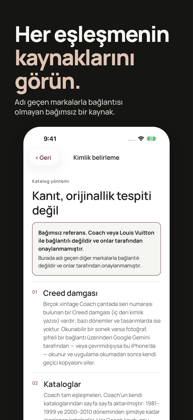 Her eşleşmenin kaynaklarını görün. Adı geçen markalarla bağlantısı olmayan bağımsız bir kaynak.